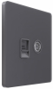 Розетка TV+RJ45 кат.5e SE Systeme Infinity (вулканический пепел) FSE000789