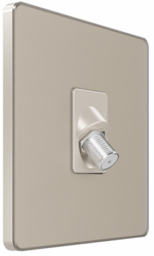 Розетка TV/FM/SAT SE Systeme Infinity 5-2400MГц (песчаный берег) FSE000598