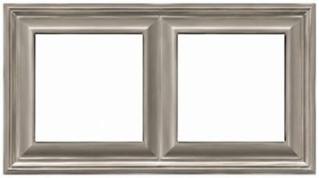 Рамка двухместная Jung EcoProfi Deco (шампань) EPD482CH