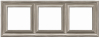 Рамка трехместная Jung EcoProfi Deco (шампань) EPD483CH