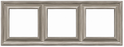 Рамка трехместная Jung EcoProfi Deco (шампань) EPD483CH