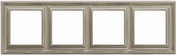 Рамка четырехместная Jung EcoProfi Deco (шампань) EPD484CH