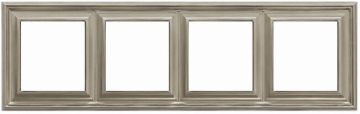 Рамка четырехместная Jung EcoProfi Deco (шампань) EPD484CH