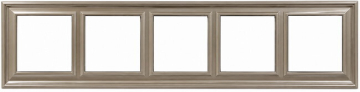Рамка пятиместная Jung EcoProfi Deco (шампань) EPD485CH