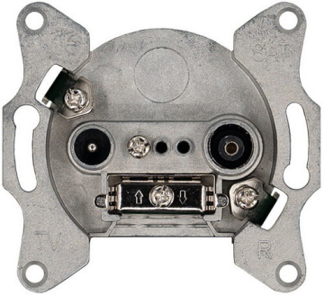 Розетка TV+FM Jasmart G оконечная (антрацит) G6204B