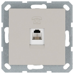 Телефонная розетка Jasmart G RJ11 (тауп) G6101T