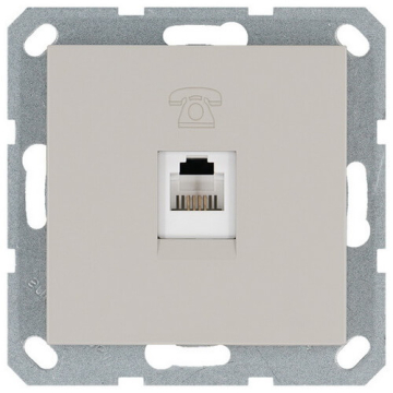 Телефонная розетка Jasmart G RJ11 (тауп) G6101T