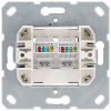 Розетка информационная RJ 45 двойная кат 5e JaSmart G (шампань) G6106CH