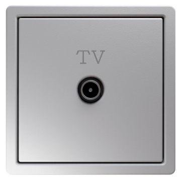 Розетка телевизионная оконечная Jasmart FD (soft touch) (матовый белый) FD6001PWM