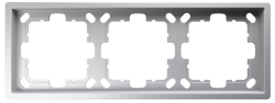 Рамка Jasmart FD трехместная (soft touch) (матовый белый) FD1003PWM