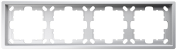 Рамка Jasmart FD четырехместная (soft touch) (матовый белый) FD1004PWM