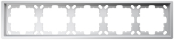 Рамка Jasmart FD пятиместная (soft touch) (матовый белый) FD1005PWM