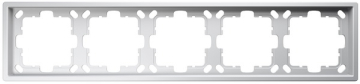 Рамка Jasmart FD пятиместная (soft touch) (матовый белый) FD1005PWM