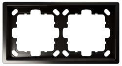 Рамка Jasmart FD двухместная (никель) FD1002NI