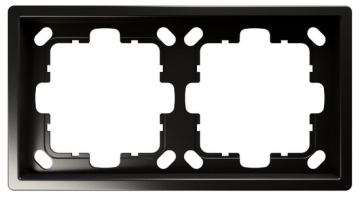 Рамка Jasmart FD двухместная (никель) FD1002NI