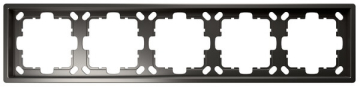 Рамка Jasmart FD пятиместная (никель) FD1005NI