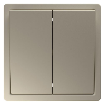 Выключатель двухклавишный Jasmart FD (сахара) FD3023SH