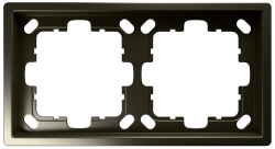 Рамка Jasmart FD двухместная (бронза) FD1002BR