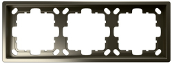 Рамка Jasmart FD трехместная (бронза) FD1003BR