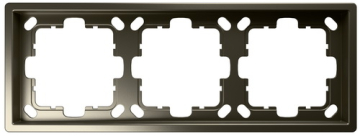Рамка Jasmart FD трехместная (бронза) FD1003BR