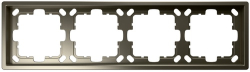Рамка Jasmart FD четырехместная (бронза) FD1004BR