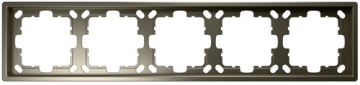Рамка Jasmart FD пятиместная (бронза) FD1005BR