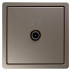Розетка телевизионная оконечная Jasmart FD (soft touch) (матовый тауп) FD6001PTM