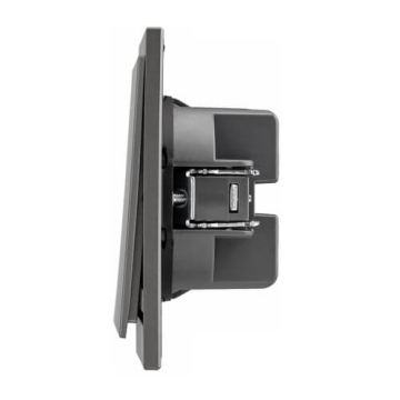 Кнопка Kranz SETE 1 кл с рамкой (графит) KR-79-0712-3