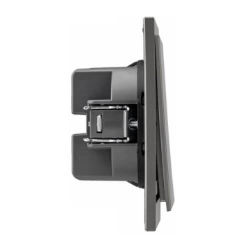 Кнопка Kranz SETE 1 кл с рамкой (графит) KR-79-0712-3