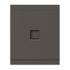 Розетка компьютерная KRANZ SETE RJ45 кат6 с рамкой (графит) KR-79-0723-3