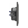 Розетка компьютерная KRANZ SETE RJ45 кат6 с рамкой (графит) KR-79-0723-3