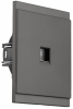 Розетка компьютерная KRANZ SETE RJ45 кат6 с рамкой (графит) KR-79-0723-3