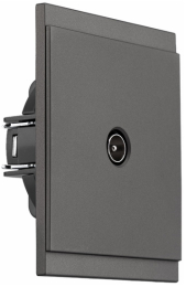 Розетка TV SETE с рамкой (графит) KR-79-0722-3