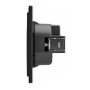 Розетка Kranz SETE со шторками 16А с рамкой (антрацит) IP20 KR-79-0701-4