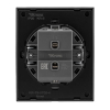 Кнопка Kranz SETE 1 кл с рамкой (антрацит) KR-79-0712-4