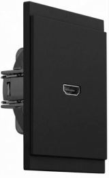 Розетка KRANZ SETE HDMI с рамкой (антрацит) KR-79-0725-4