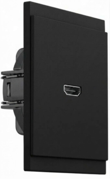 Розетка KRANZ SETE HDMI с рамкой (антрацит) KR-79-0725-4