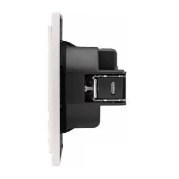 Перекрестный выключатель 1 кл KRANZ SETE 10А с рамкой (жемчуг) IP20 KR-79-0710-1