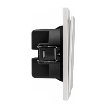 Выключатель Kranz SETE 1 кл 10А с рамкой (жемчуг) IP20 KR-79-0705-1
