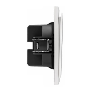 Выключатель 1 кл с подсветкой KRANZ SETE с рамкой (жемчуг) IP20 KR-79-0714-1
