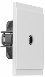 Розетка TV SETE с рамкой (жемчуг) KR-79-0722-1