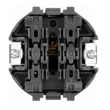 Выключатель 2 кл с подсветкой KRANZ SETE рамкой (кашемир) KR-79-0715-2