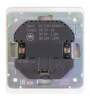 Розетка 16А с USB A+C быстрой зарядки 5В/3А Kranz Round с рамкой (перламутр) KR-78-0704-1