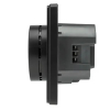 Терморегулятор Kranz Round Wi-Fi с рамкой (оникс) KR-78-0728-3