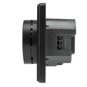 Терморегулятор Kranz Round Wi-Fi с рамкой (оникс) KR-78-0728-3