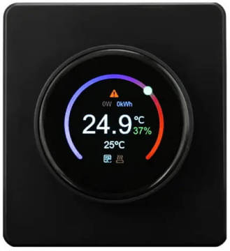 Терморегулятор Kranz Round Wi-Fi с рамкой (оникс) KR-78-0728-3