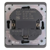 Розетка 16А с USB A+C быстрой зарядки 5В/3А Kranz Round с рамкой (титан) KR-78-0704-2
