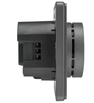 Терморегулятор Kranz Round Wi-Fi с рамкой (титан) KR-78-0728-2