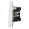 Выключатель Kranz Strong 2 кл с рамкой (жемчуг) KR-78-0706-4