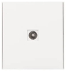 Розетка TV Kranz Strong с рамкой (жемчуг) KR-78-0723-4